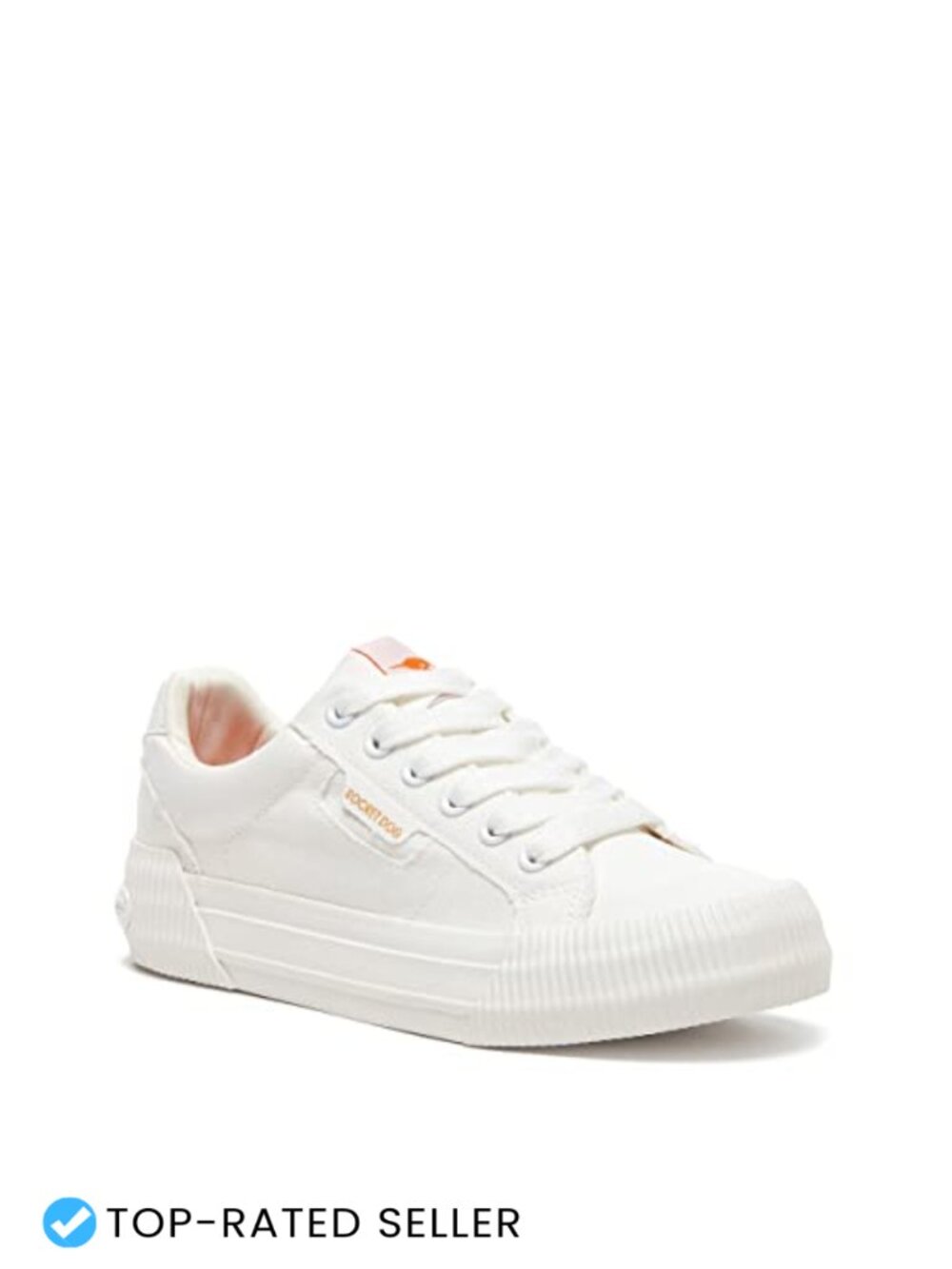 Platform Sneakers Plush Foam Comfort Low-Top Canvas Cotton Lace-Up Casual